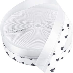 Weather Stripping Door Seal Strip,8M/26ft Door Strip Bottom for Doors Silicone